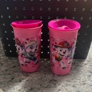 Playtex Pink Paw Patrol Training Cups with Spill-Proof Lids (Set of 2)